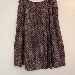 Vintage Country Suburbans pleated midi skirt